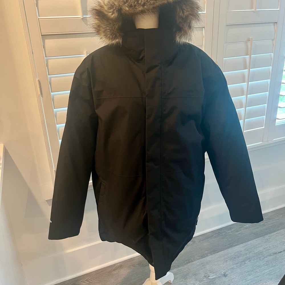 The North Face Men's Black Fur-Trimmed Parka XL